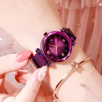 

ST 246 Sky Watches Women Shiny Geometry Surface Clock Magnetic Wrist Watch Fashion Trendy Relogio Feminino Rose Gold 2019 new