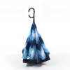 Fashion Printing Inverted Umbrella Auto Close Reflective Automatic Reverse Umbrellas