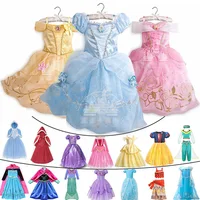 

Children Elsa Cosplay Princess Rapunzel Dress up Girls Halloween Jasmine Cinderella Costume Kids Moana Belle Unicorn Clothing