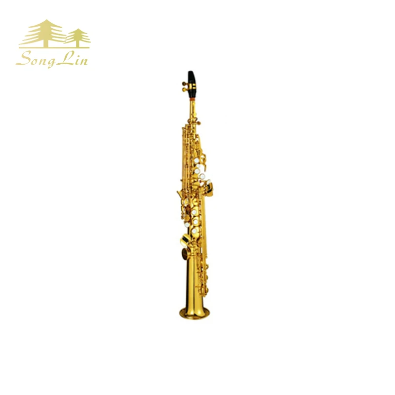 

straight soprano sax lacquer professional saxophone, Yellow brass