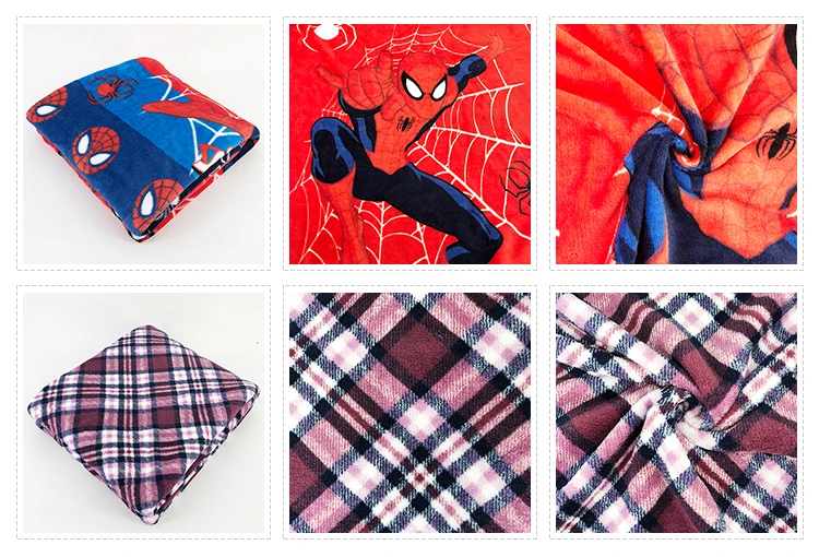 printed plush fuzzy blankets