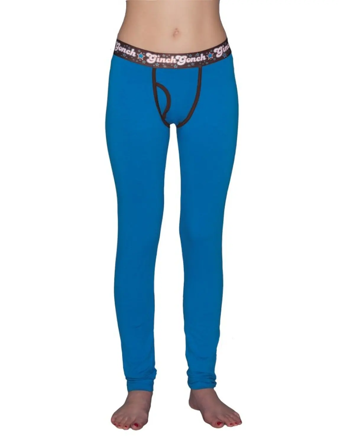Ginch Gonch Womens Solid Long Johns
