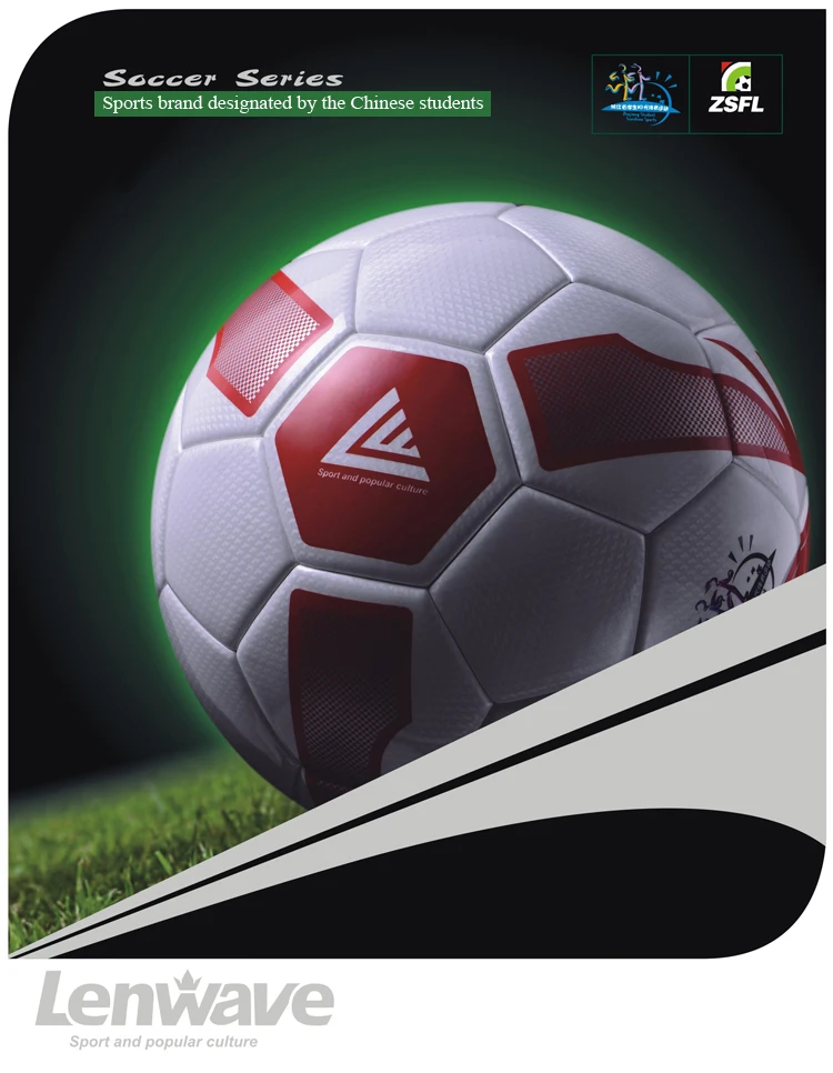 Lenwave Brand Top 10 Football Balls Factory Pu Cheap Soccer Football