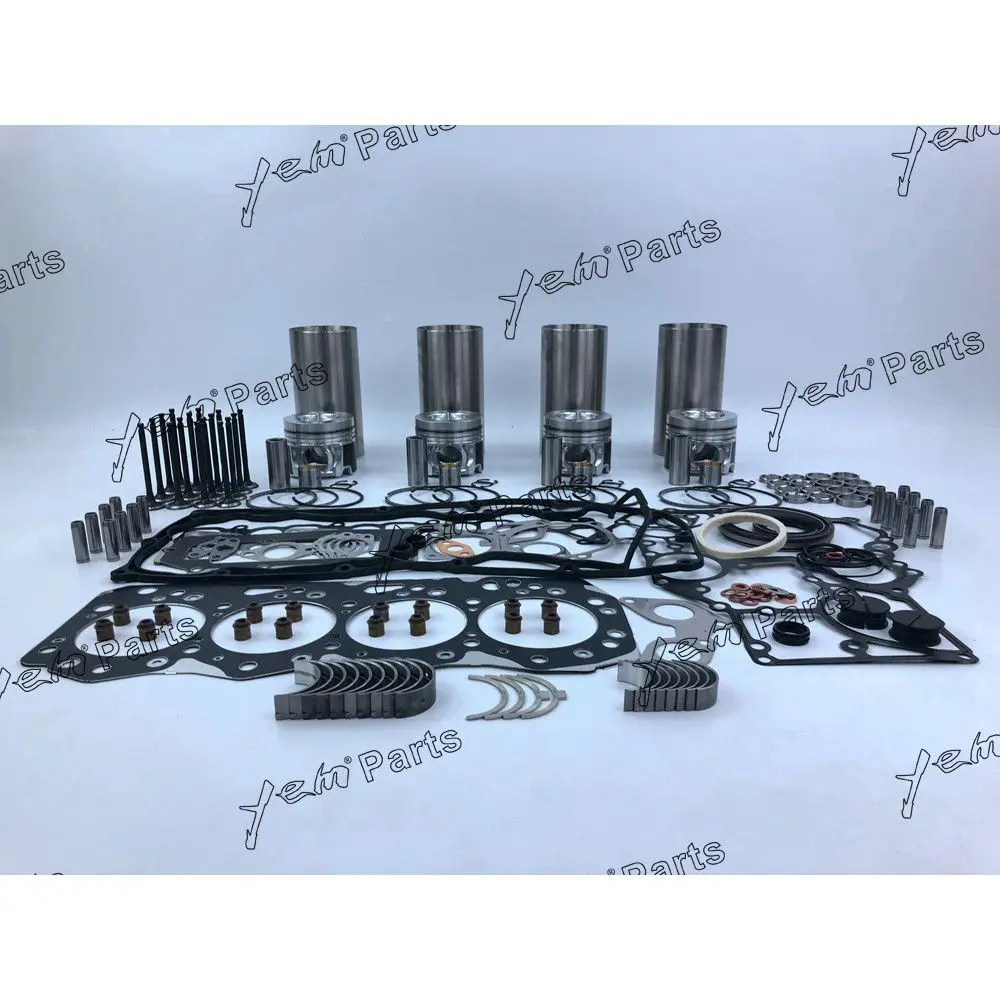 4JJ1 Rebuild Kit With Valves Engine Bearings Cylinder Liner Full Gasket Kit For Isuzu Engine