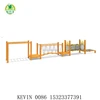 Wide selection children outdoor gymnastic equipment wooden playground equipment for schools wooden play house QX-18072C