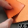 Orange Microfiber Synthetic PU leather for sofa set, ladies boots