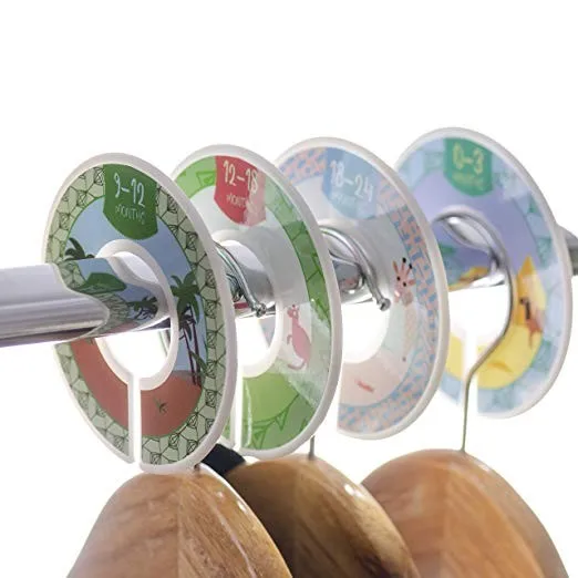 Baby Nursery Closet Size Dividers Set Of 8 For Infant Boy Or Girl Hanger Month Divider For