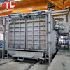 Large capacity trolley type natural gas furnace for annealing of pipeline/forging