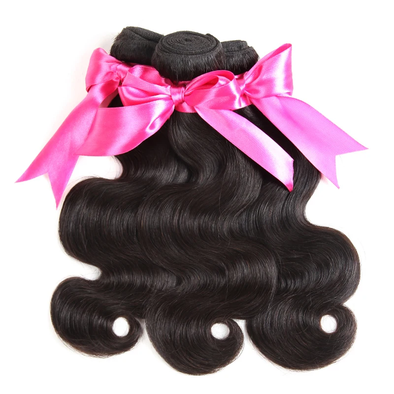 

Top Quality Wholesale Virgin Cheap Brazilian Body Wave Hair Bundles, Natural color/1b