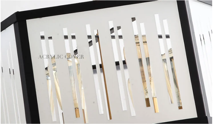 
Modern Iron Copper Acrylic Decorative Pendent Lamp Living Room 