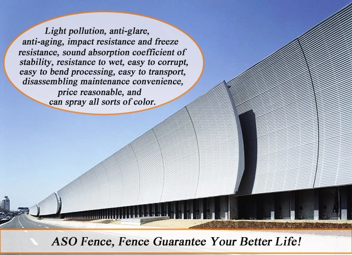 Aso Fence High Quality Pc Board Road Sound Barrier Acoustic Sound