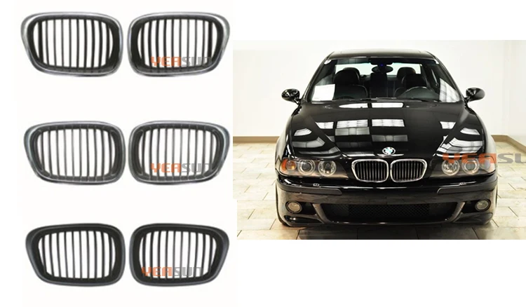 BMW 5 Series E39 Chrome Front Grilles 