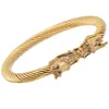 Europe And The United States Retro Leading Steel Wire Rope Titanium Bracelet
