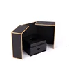 Luxury unique custom empty plain mdf wooden perfume bottle box packaging with drawer