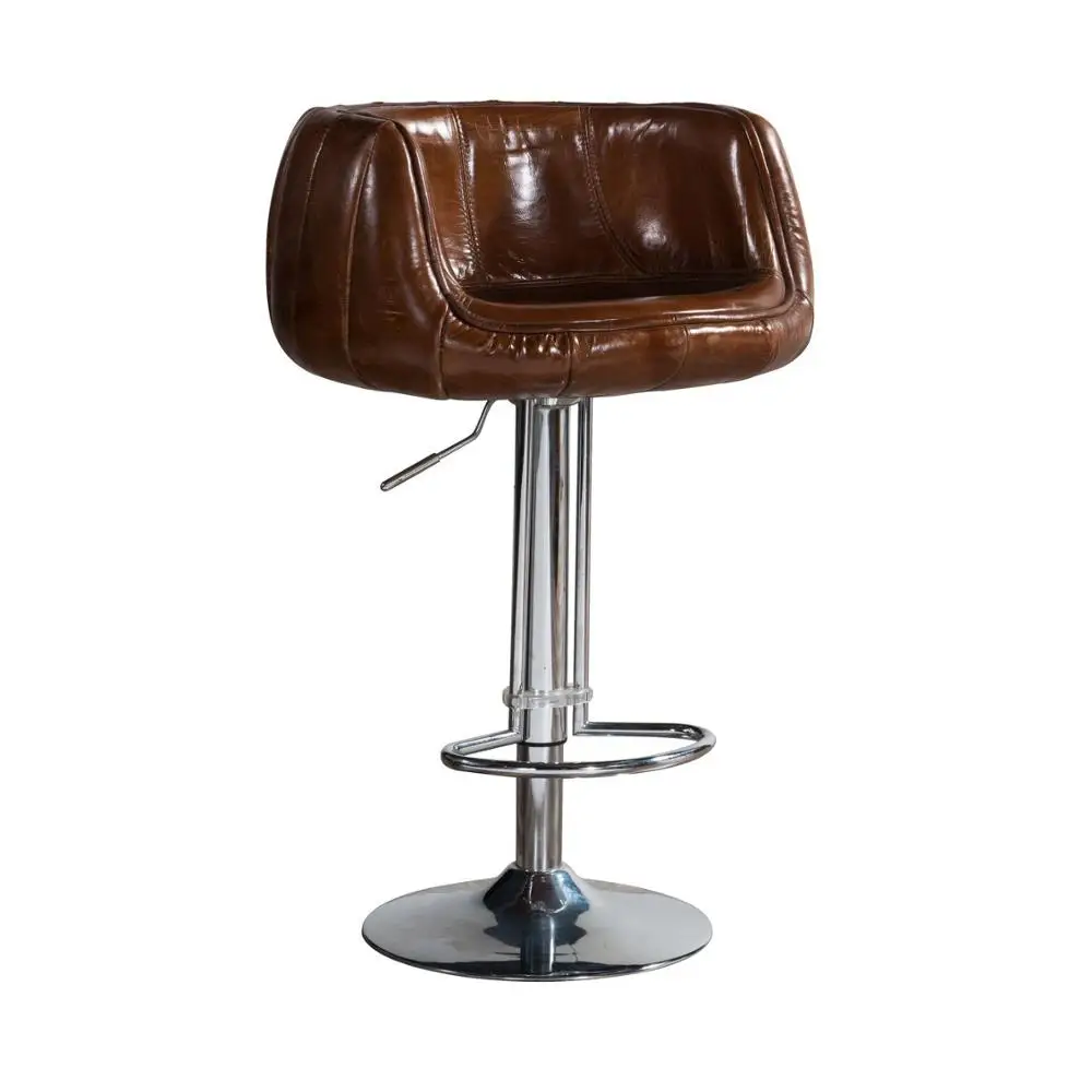 Classic Aviation Retro All Leather Bar Stools Use In Club Hobby Buy
