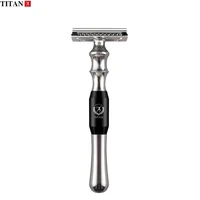 

Titan metal handle shave tools men's shaving straight safety razor
