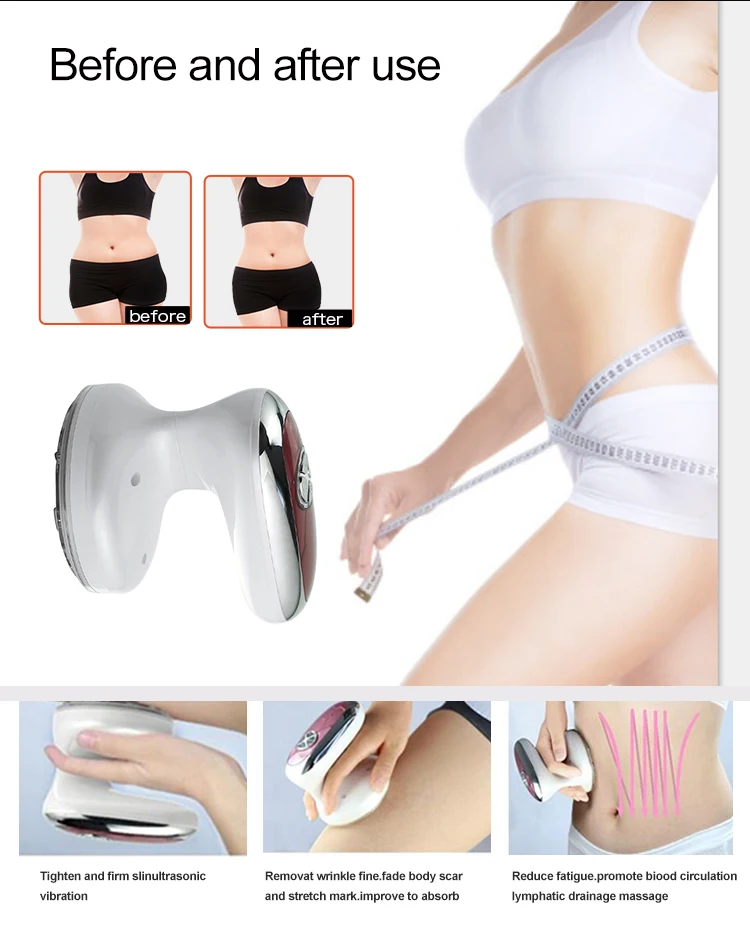 Handheld Ultrasonic Fat Weight Loss Cavitation Rf Slimming Beauty Device For Home