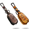 remote key fob graffiti leather car key bag for Citroen C4L C2 C5 C3-XR