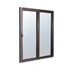 Custom bronze color powder coated aluminum sliding windows design