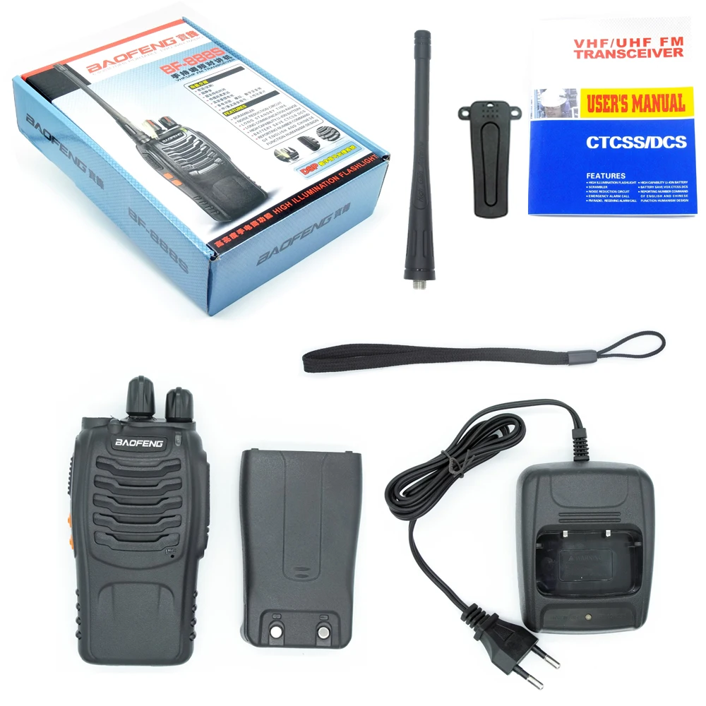 

Best Seller 1-3KM 888S Talkie Walkie 2 Way Radio Walkie-Talkie Baofeng, Black baofeng bf 888s walkie talkie