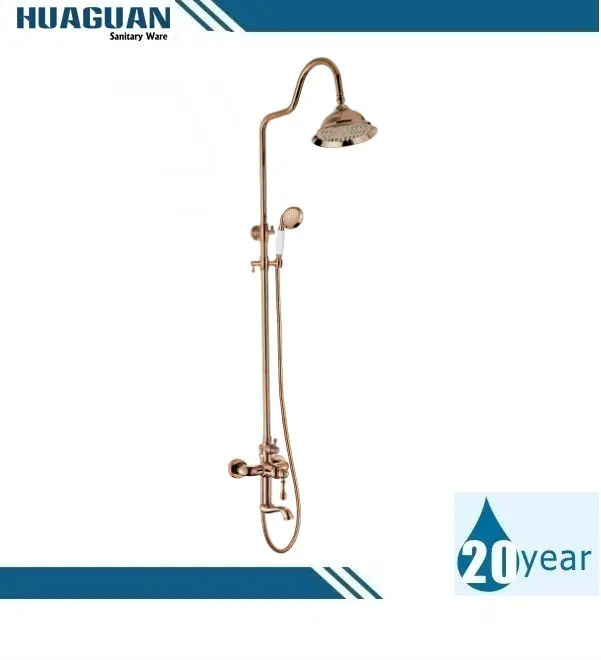 
Rain shower import from China factory black bath shower set 