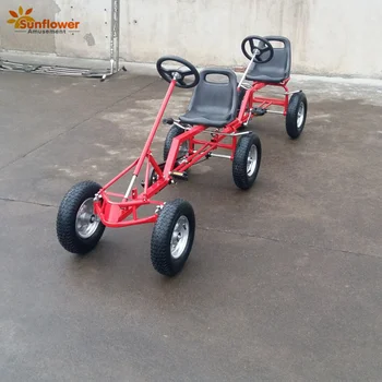 Sunflower Quality 2 Person Seater 4 Wheel Red Pedal Car - Buy 4 Wheel