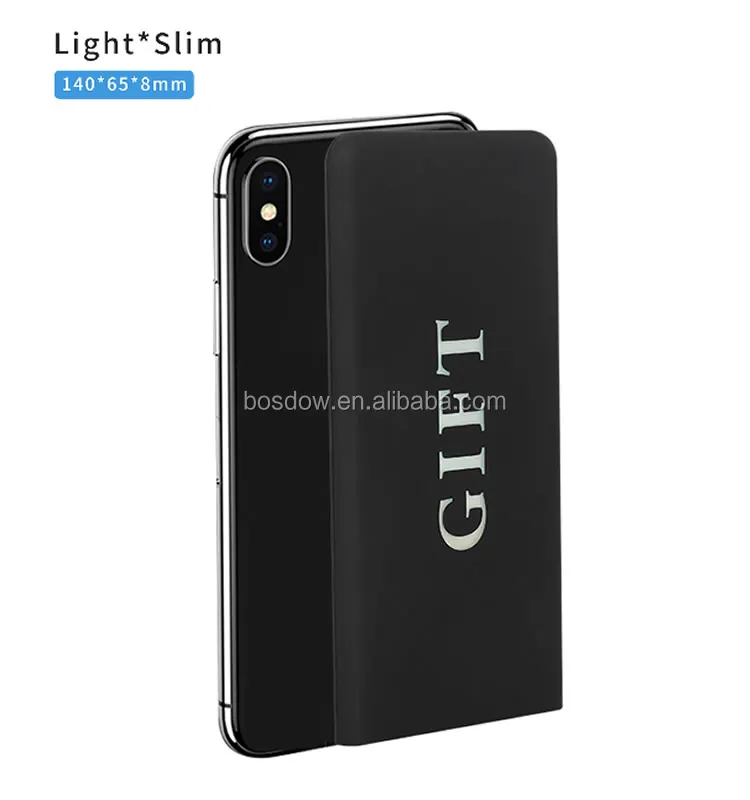 New design Custom mobile logo light power bank 5000mah universal light up power bank led logo - ANKUX.COM