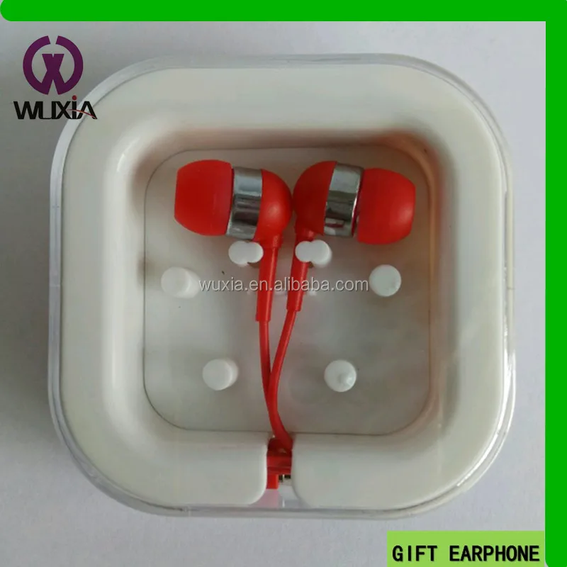 

Factory sale new design cheap earphone with Transparent box for promotion