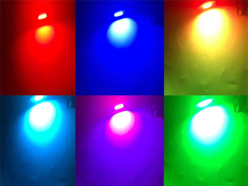 12Pcs Motorcycle LED Light Kit Strips Multi-Color Accent Neon Lights Lamp