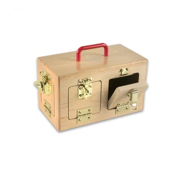 wooden lock box for kids