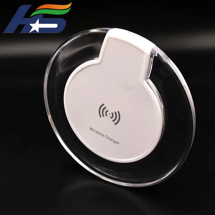 

Hot Style Fast Qi 10w Wireless Charger For Gift, Clear+customized rubber