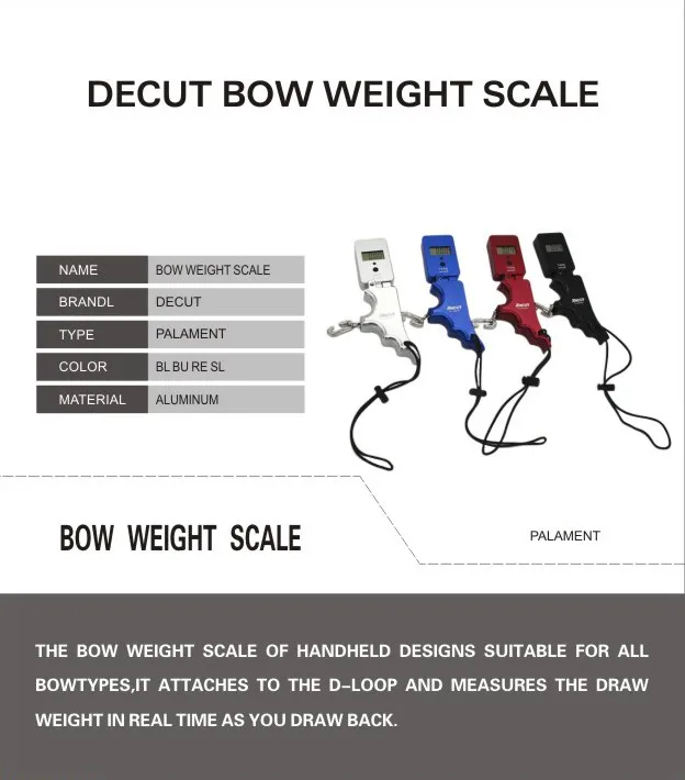 Decut Archery ALUMINUM Bow Weight Scale Palament - Buy Decut Archery  ALUMINUM Bow Weight Scale Palament Product on
