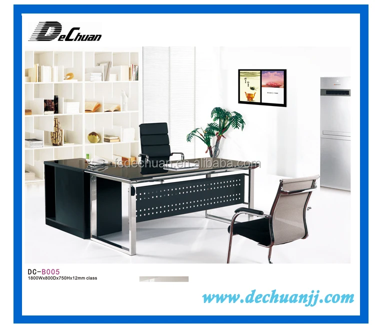 Foshan Shunde Furniture Tempered Glass Executive Office Desk For On Alibaba Com