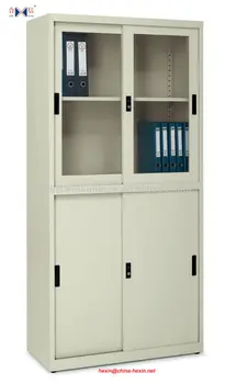 New Large Filing Cabinet With Glass And Metal Doors Types Of