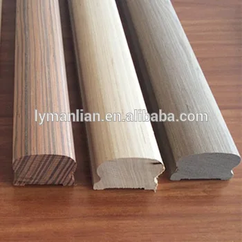 Red oak handrail outdoor baluster