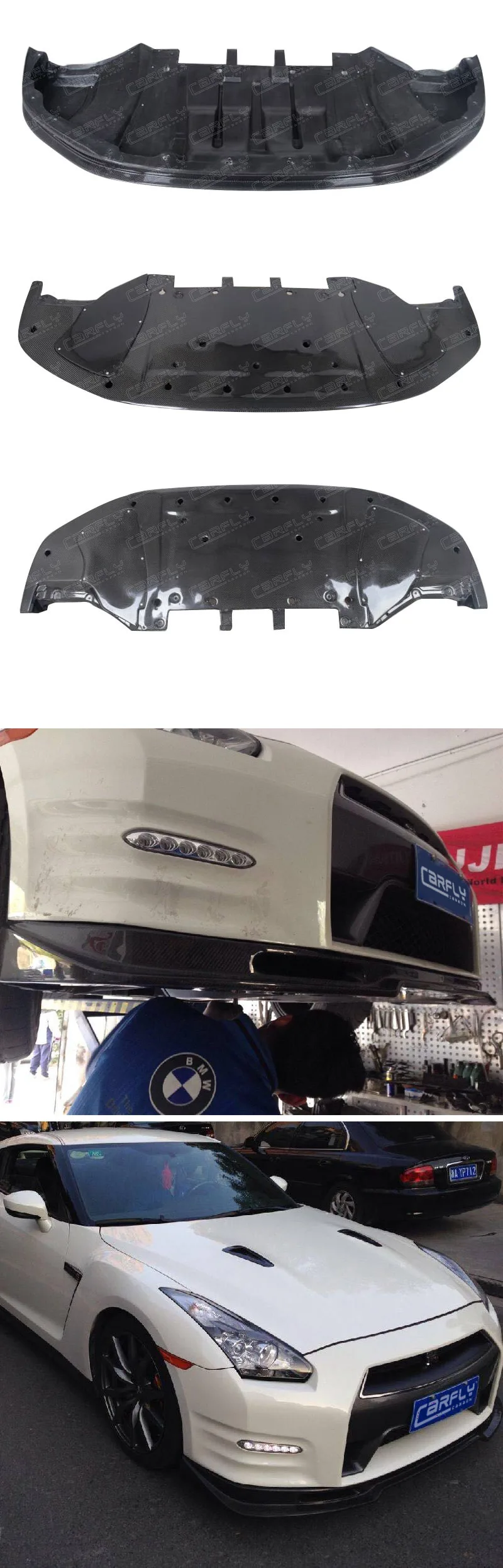 High Performance Carbon Fiber Gtr R35 Front Lip R35 Gtr Body Kits ...