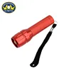 metal material carbon zinc battery portable compact Flashlight