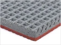 
13mm IAAF staidum recycled rolls athletic surface rubber running track system 