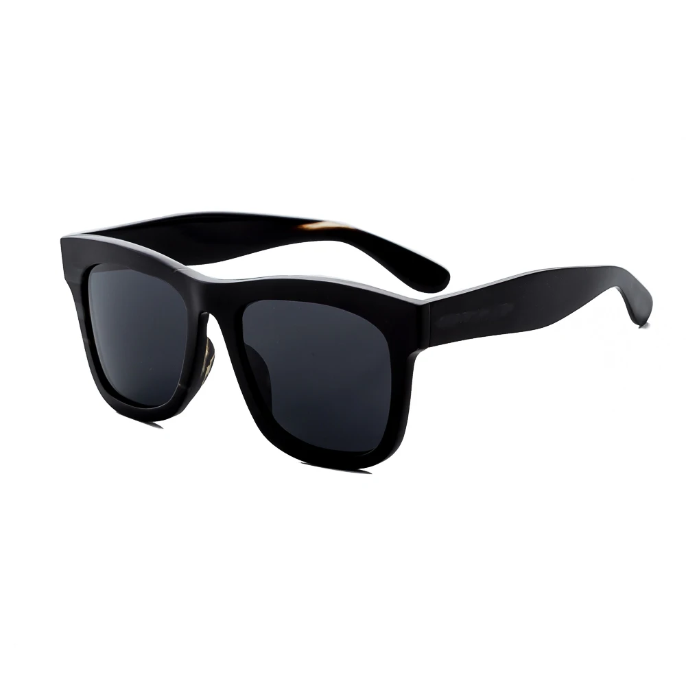 

Square horn sunglasses custom polarized India horn eyewear