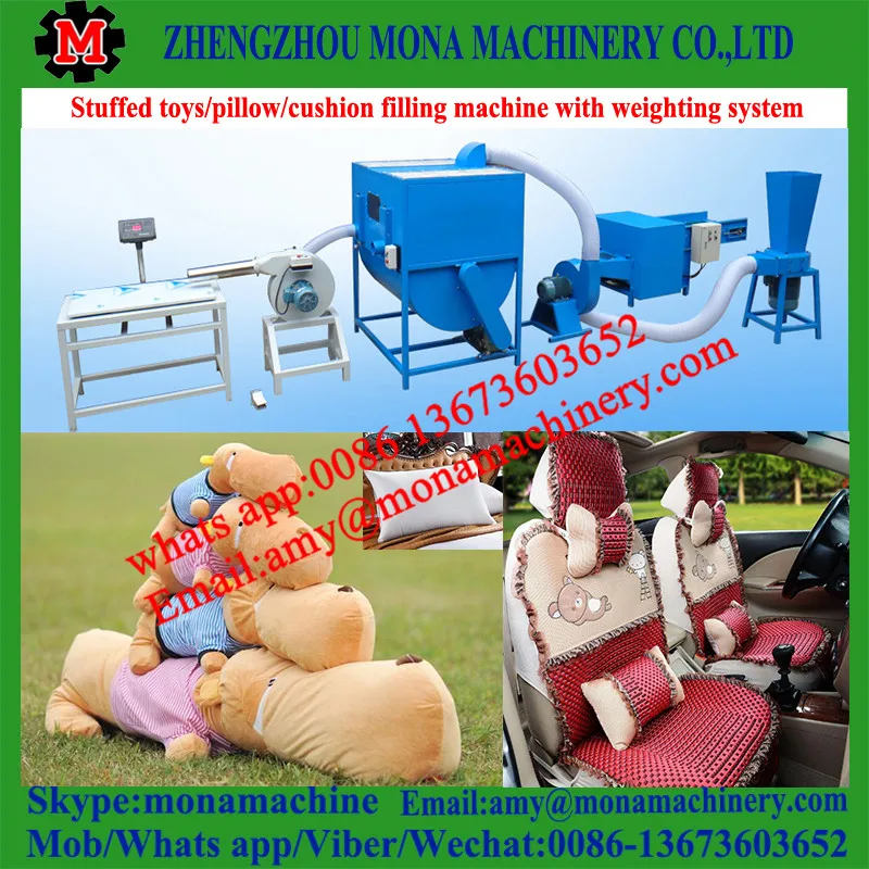 15 Stuffed toys pillow cushion filling machine with weighting system and working table.jpg