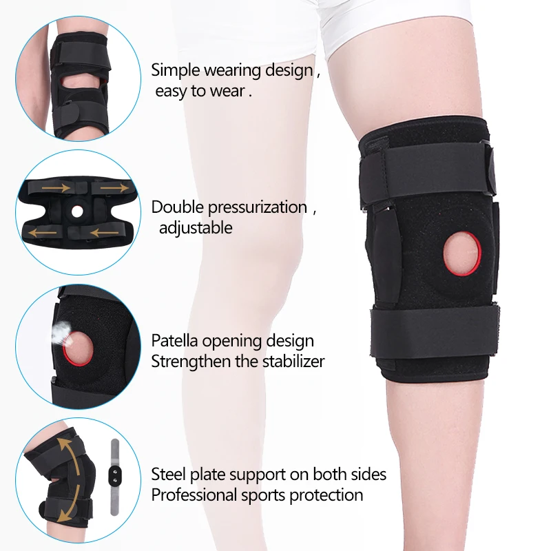 Knee Brace High Elastic Compression Knee Sleeve Adjustable Knee Brace
