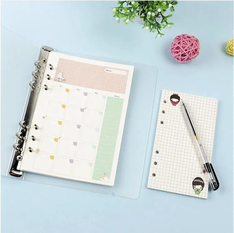line printed refill pad filler paper 6 ring binder planner inserts for loose leaf notebook buy notebook planner inserts notebook loose leaf notebook binder inserts