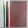 Custom A4 Report File With Flat Bar Mechanisum Clear Front Assorted Colors