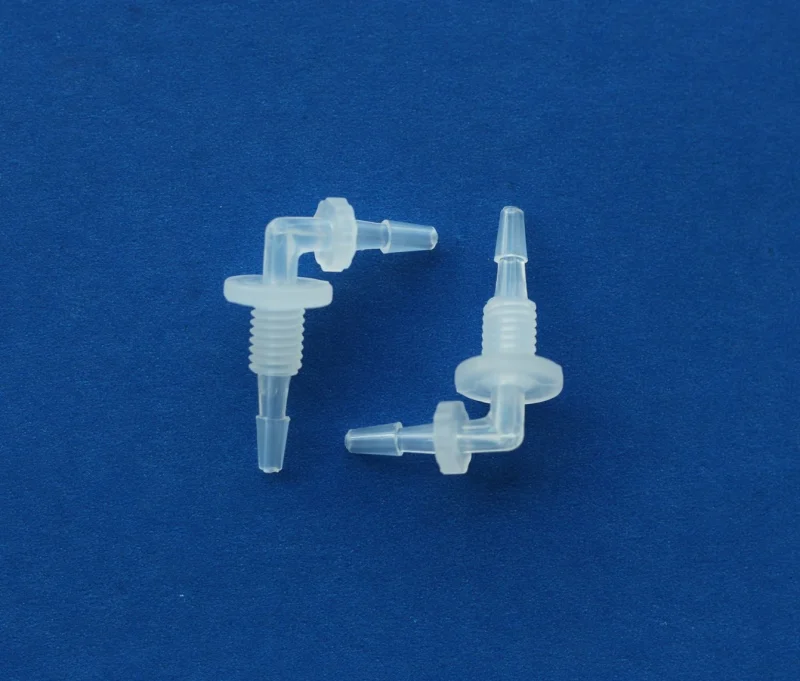 Plastic L Elbow 90 Degree Barbed Thread Panel Mount Bulkhead Hose