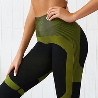 

New Arrival Seamless Stitching Pants Women Fitness Activewear Ladies High Waist Splice Yoga Leggings