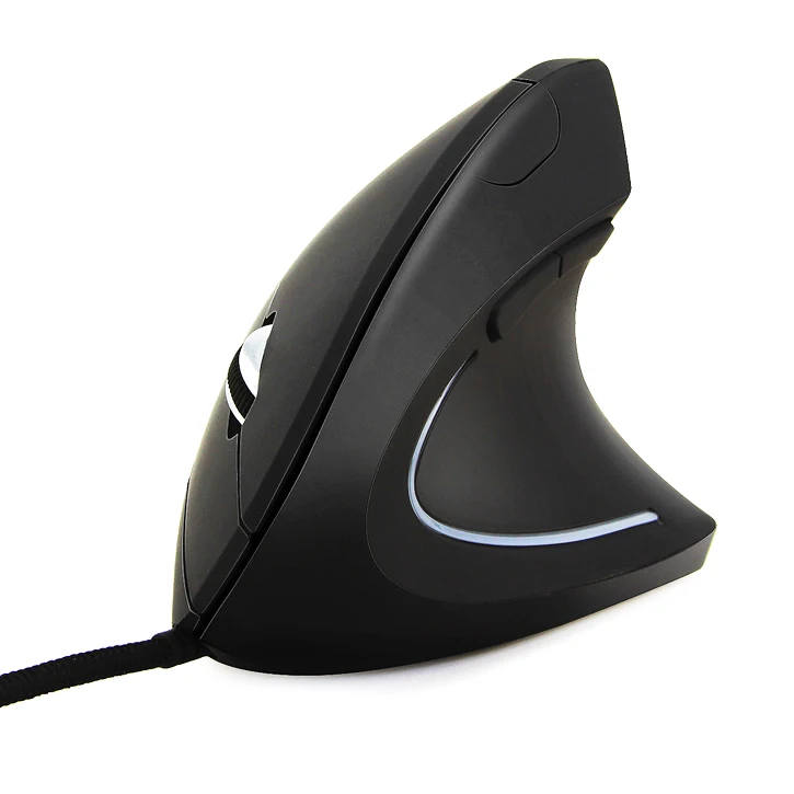 

Wired Usb Gaming Mouse 6D Vertical Mouse ergonomic wired vertical roller mouse, Black