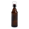 1 liter amber glass beer bottle with swing top / flip top glass beer bottle