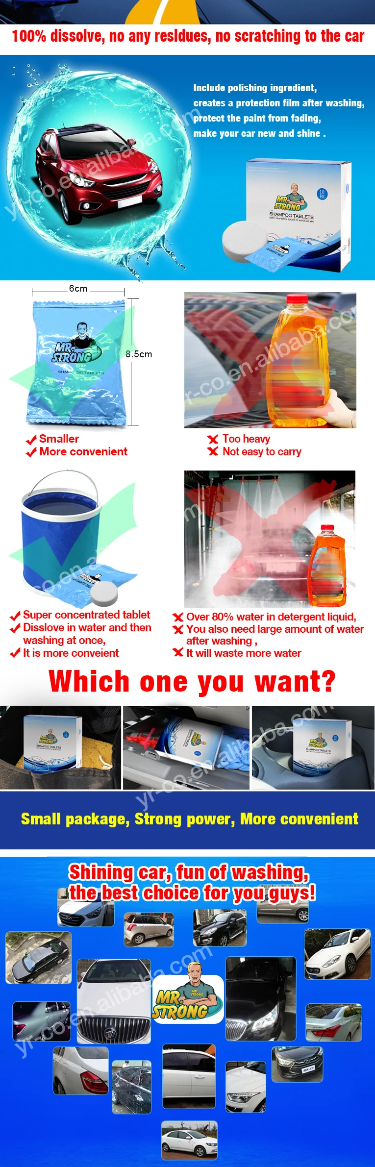 10l Water Dissolving Car Wash Shampoo Tablets,Wash Car Shampoo Buy