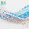 A5205#-3 AB Colors Double Helix Model Silicone Glass Long Bicone Beads