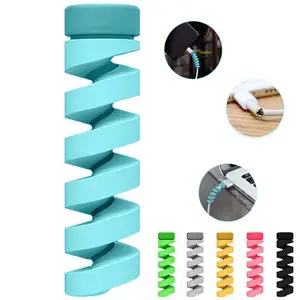 Free Ship Charging Cable Protector Cable Management Organizer Protective Spiral Tube Wire Protectors Cord Sleeve Line Saver